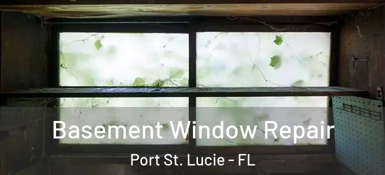 Basement Window Repair Port St. Lucie - FL