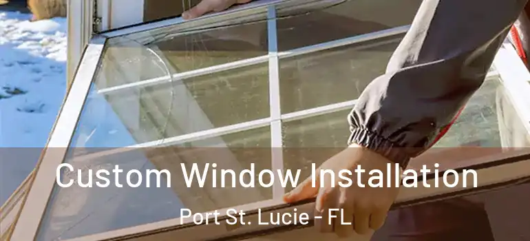 Custom Window Installation Port St. Lucie - FL
