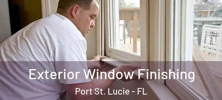 Exterior Window Finishing Port St. Lucie - FL
