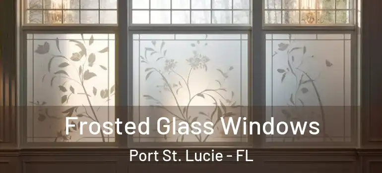 Frosted Glass Windows Port St. Lucie - FL
